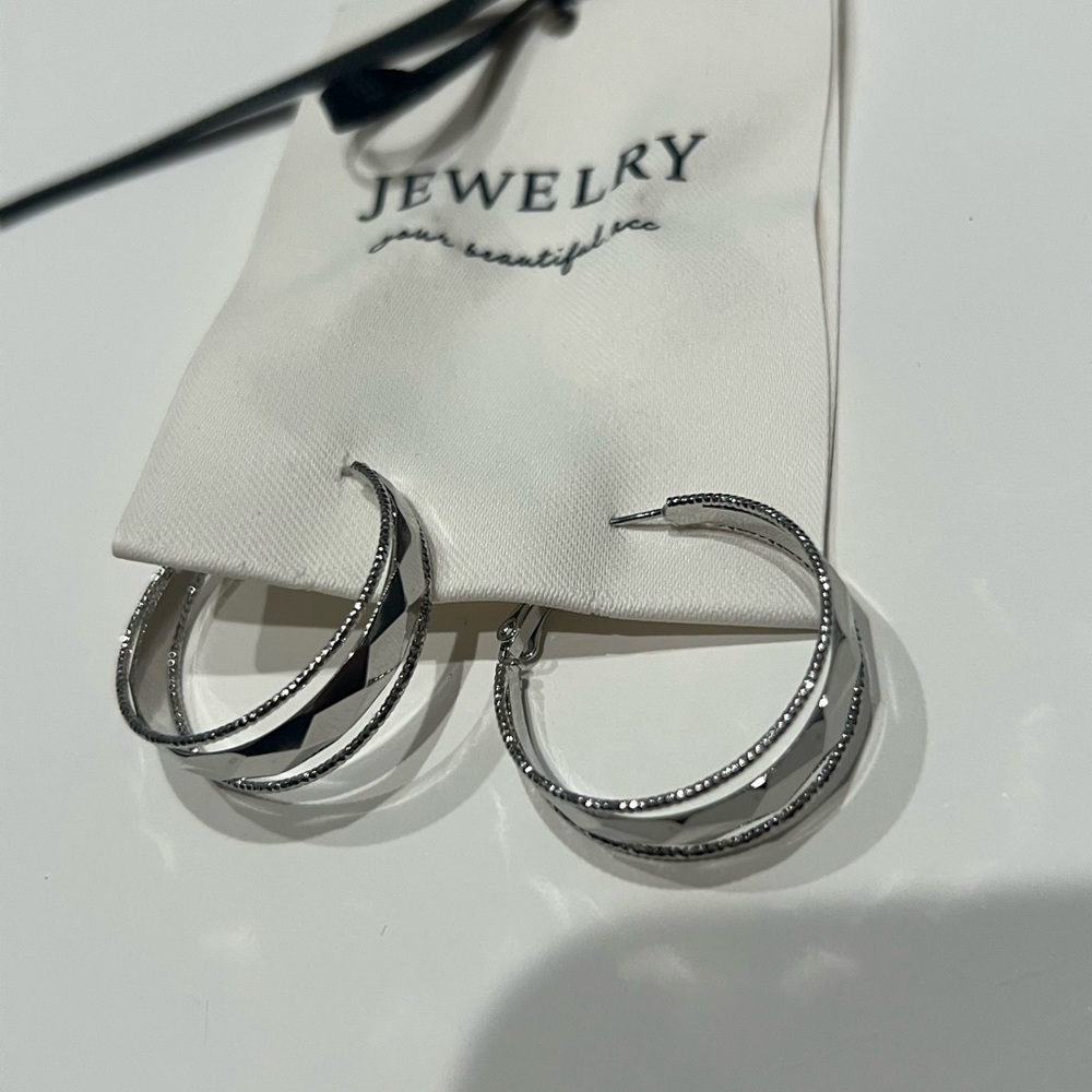 Silver Hoop Earrings